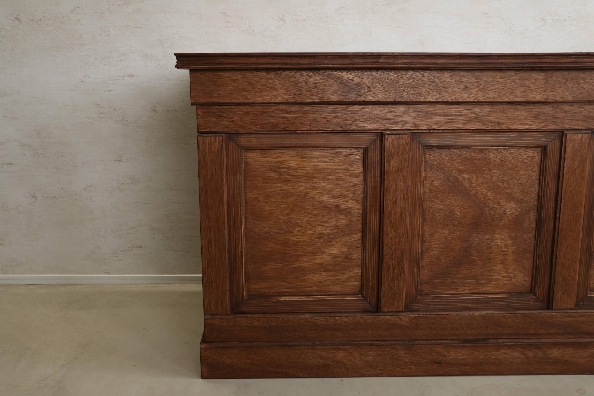 折畳みアンティークカウンター 折りたたみテーブル レジ台 キャッシャー 受付 ディスプレイ 店舗什器 マルシェ | 6枚目